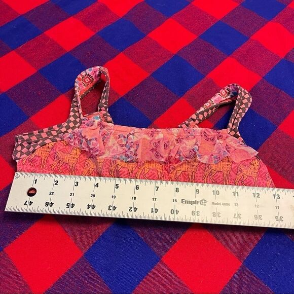 Maaji Reversible Ruffle Bikini Top Size Small Top ONLY!! - Picture 5 of 5